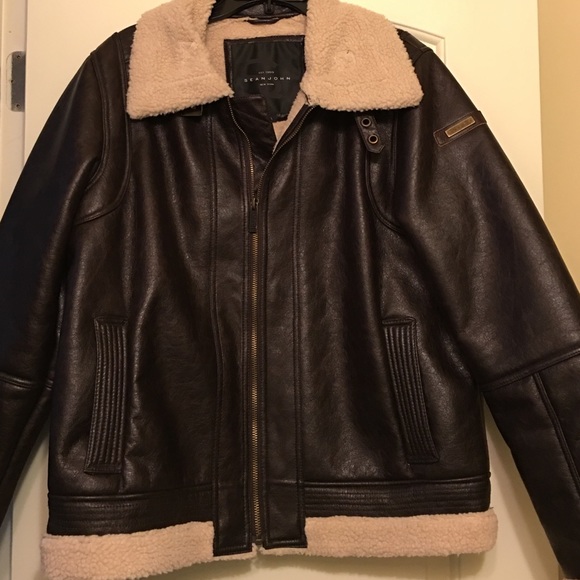 Dark brown large Sean John men coat