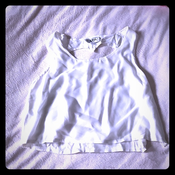 Sabo heart shaped cut out backless blouse
