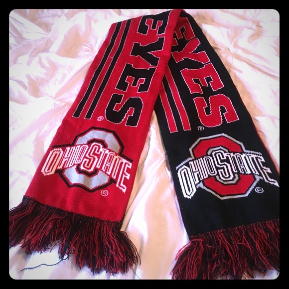 REVERSIBLE Ohio State winter scarf
