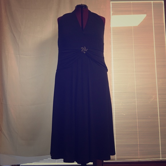 Lane Bryant 20 lined formal halter party dress NWT