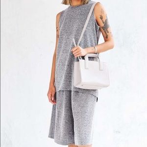 Mock Neck top with Wide Pant Set