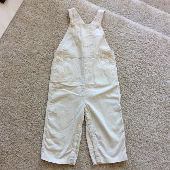 cream colored overalls