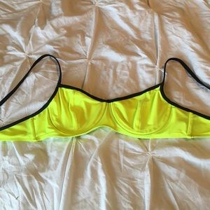 Y&R Neon Yellow bikini top SIZE M