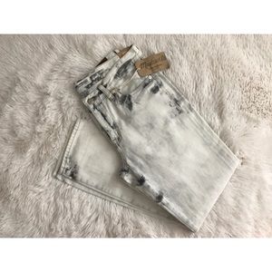 Madewell Boy Jean Tie Dye Bleached Smokey Denim