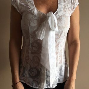 Express Sheer Cap Sleeve Blouse Small 👚 $13