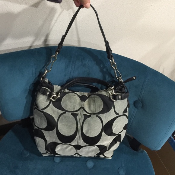 Coach black & grey purses