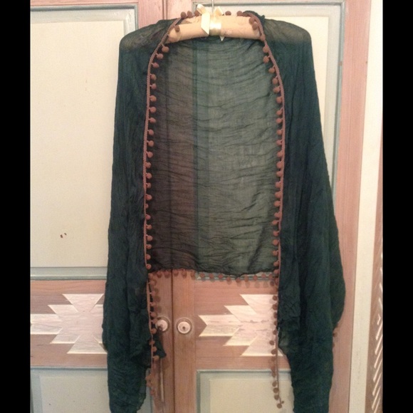 Beautiful Forest Green Shawl