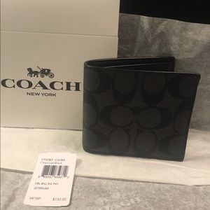 Men's coach wallet NWT)