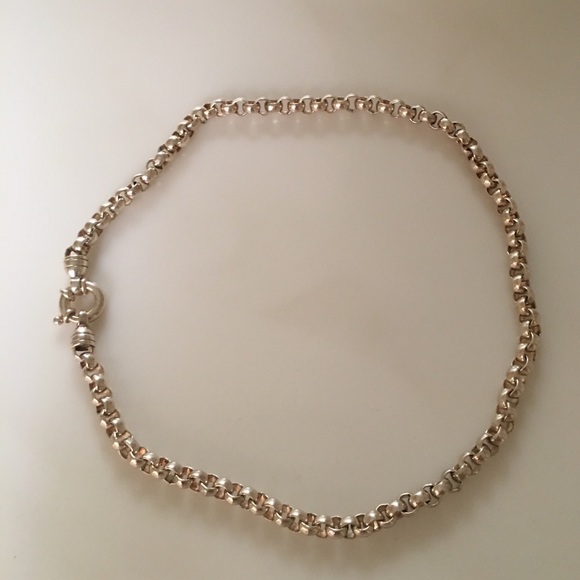 18' sterling Silver Rolo Link Necklace
