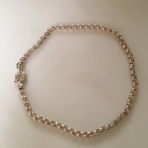 18' sterling Silver Rolo Link Necklace