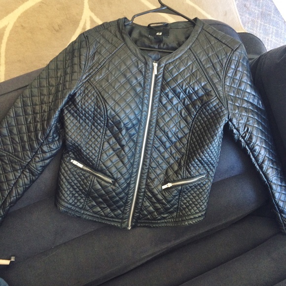 H&M Faux Leather Jacket😎😍