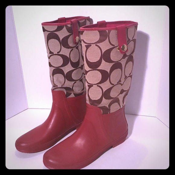 Coach rain boots