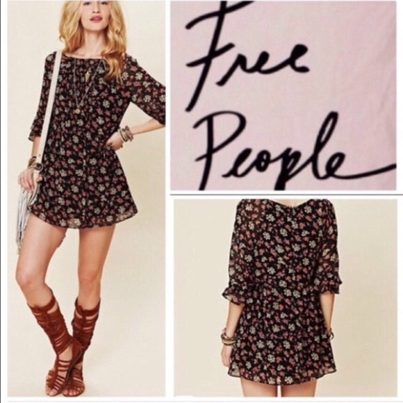 Free People floral babydoll dress