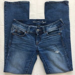 American Eagle Distressed Slim Boot Jeans
