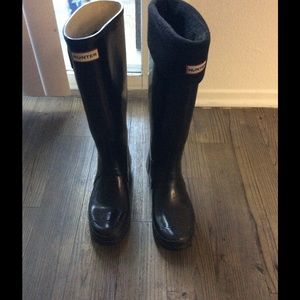 Hunter Rain Boots - black