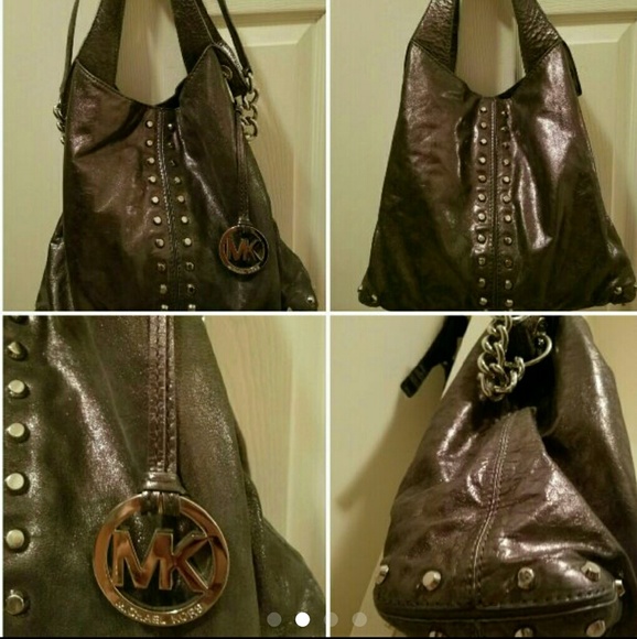Michael Kors Uptown Astor Gun Metal
