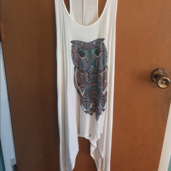 Living doll owl tank top