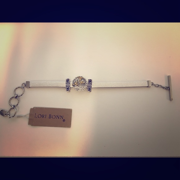 Lori Bonn leather charm bracelet