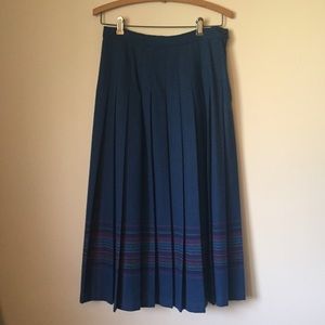 Vintage Pendleton pleated skirt