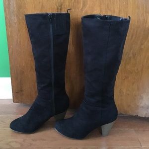 Gorgeous Suede Black Boots