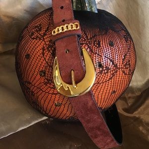 Rust Suede Belt from Talbots. Size L NWOT