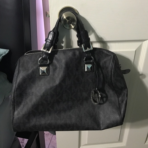 Michael Kors Large Black/Silver Tote