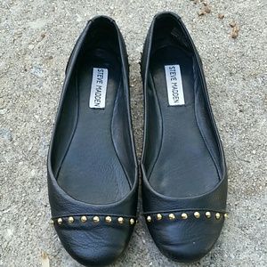 Steve Madden black flats women's sz 7