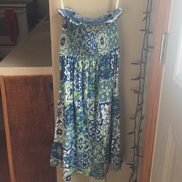 Floral Strapless Dress
