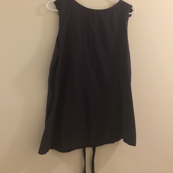 Deep Purple Ruffled Tank - Picture 4 of 4