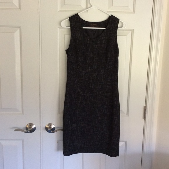 Limited black wool dress