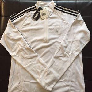 Adidas half zip climalite running long sleeve