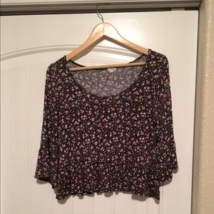 Peplum floral top
