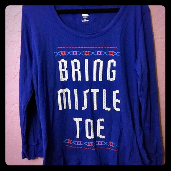 Old Navy Plus Size Christmas PJ Henley