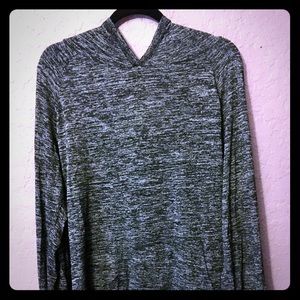 Plus Size Gray Lightweight Hoodie