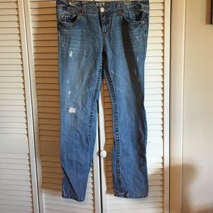 Aeropostale distressed skinny jeans