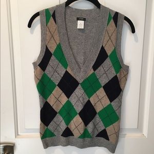 JCrew Argyle Sweater Vest