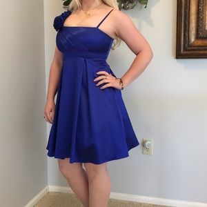 Short sapphire blue homecoming/prom/wedding dress