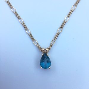 Blue Topaz Necklace
