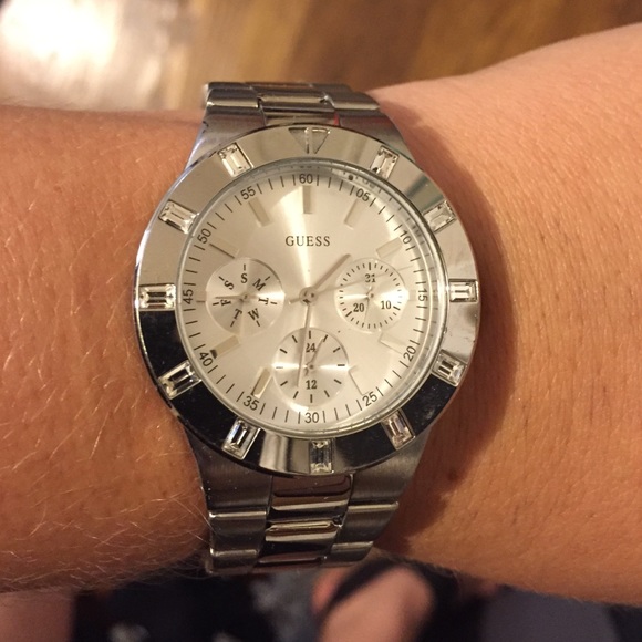 Silver Guess watch