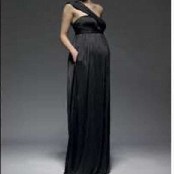 Floor length maternity dress