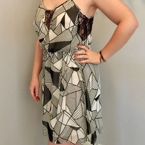 Geometric dress with panels