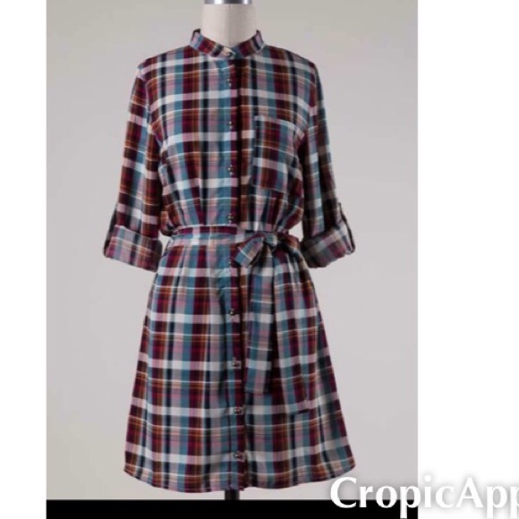 NWT Boutique Plaid Dress