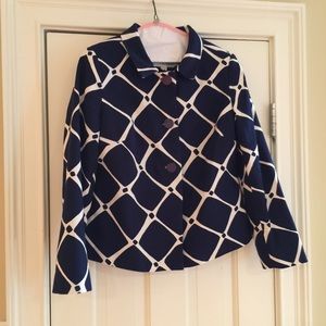 Boden blue and white jacket