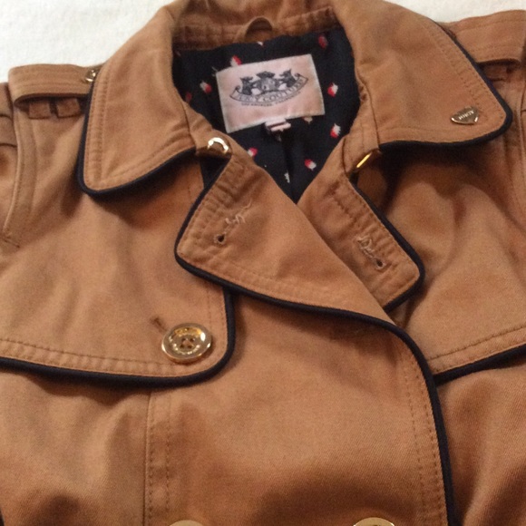 Juice Couture Twill Trench Coat - Picture 3 of 6