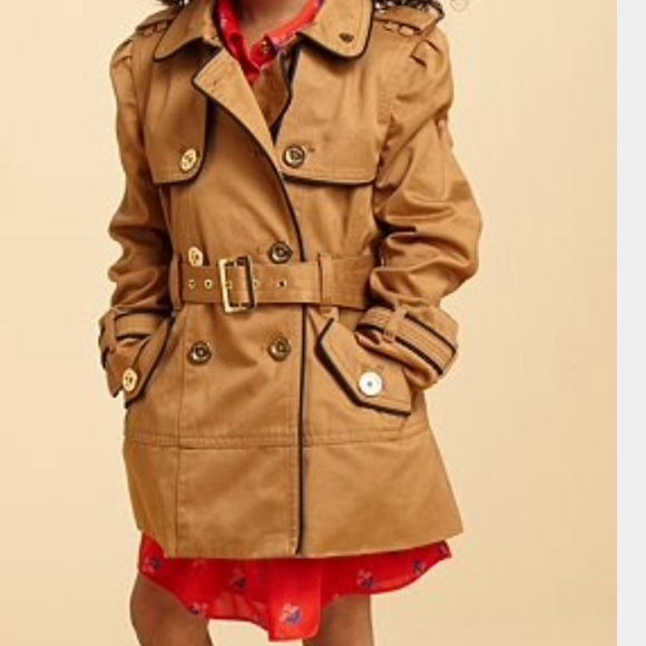 Juice Couture Twill Trench Coat - Picture 4 of 6