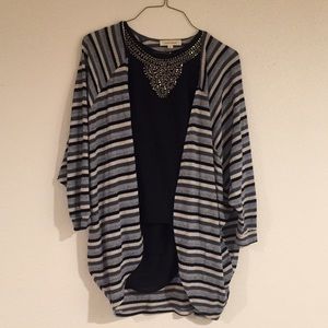 Striped cardigan