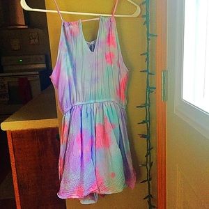 NWT Adorable Tye Dye Skort Romper