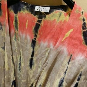 Tie-Dye Blue Blush Romper