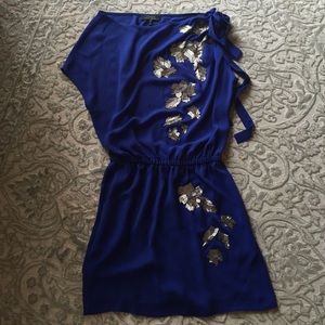 NWT Robert Rodriguez blue dress with shoulder tie