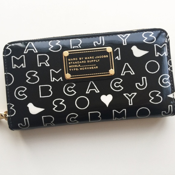 Marc by Marc Jacobs Black Logo Wallet